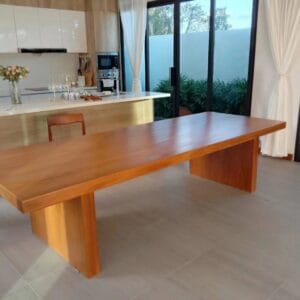 Whole teak dining table