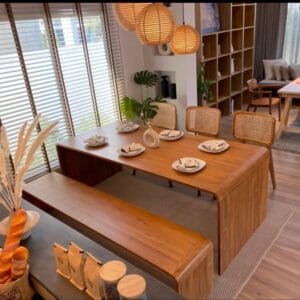 Teak Japanese dining table